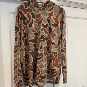 Orvis Camouflage Hoodie in Brown and Green